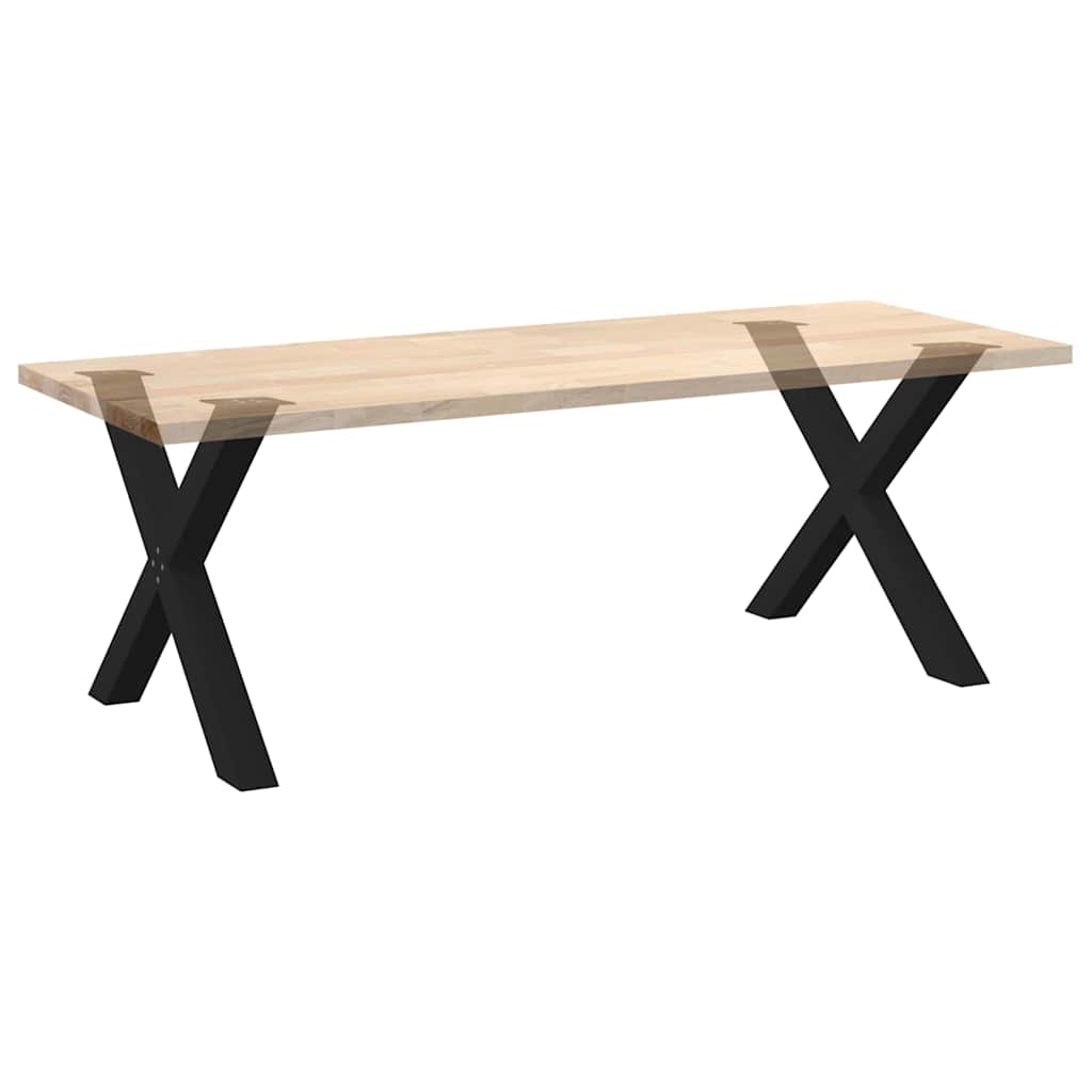 Eettafelpoten X-Vormig 90X(72-73) Cm Staal Zwart