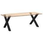 Eettafelpoten X-Vormig 90X(72-73) Cm Staal Zwart