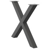 Eettafelpoten X-Vormig 90X(72-73) Cm Staal Antraciet