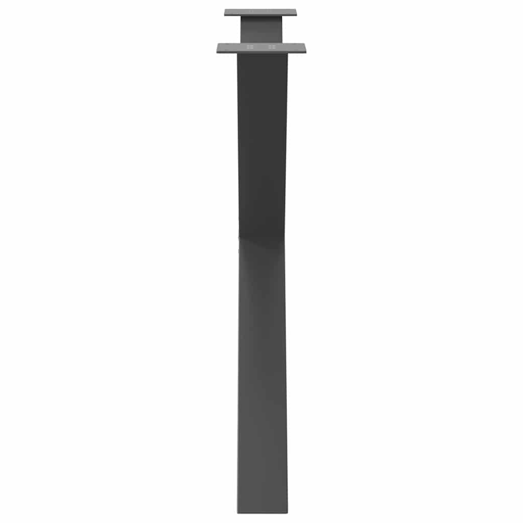 Eettafelpoten X-Vormig 90X(72-73) Cm Staal Antraciet