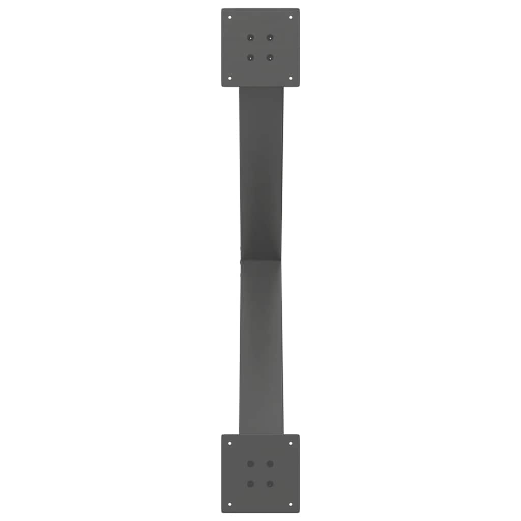 Eettafelpoten X-Vormig 90X(72-73) Cm Staal Antraciet