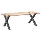 Eettafelpoten X-Vormig 90X(72-73) Cm Staal Antraciet