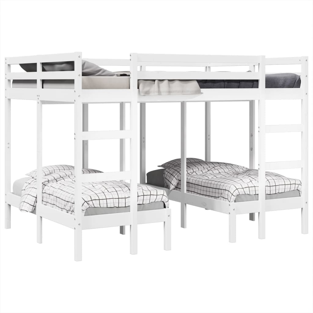 Stapelbed 3-Voudig Grenenhout