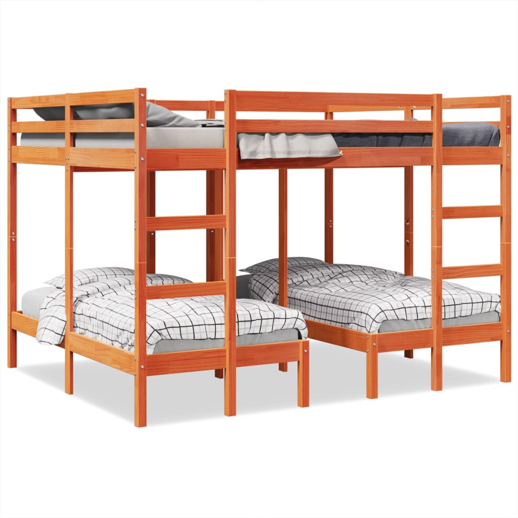 Stapelbed 3-Voudig Grenenhout