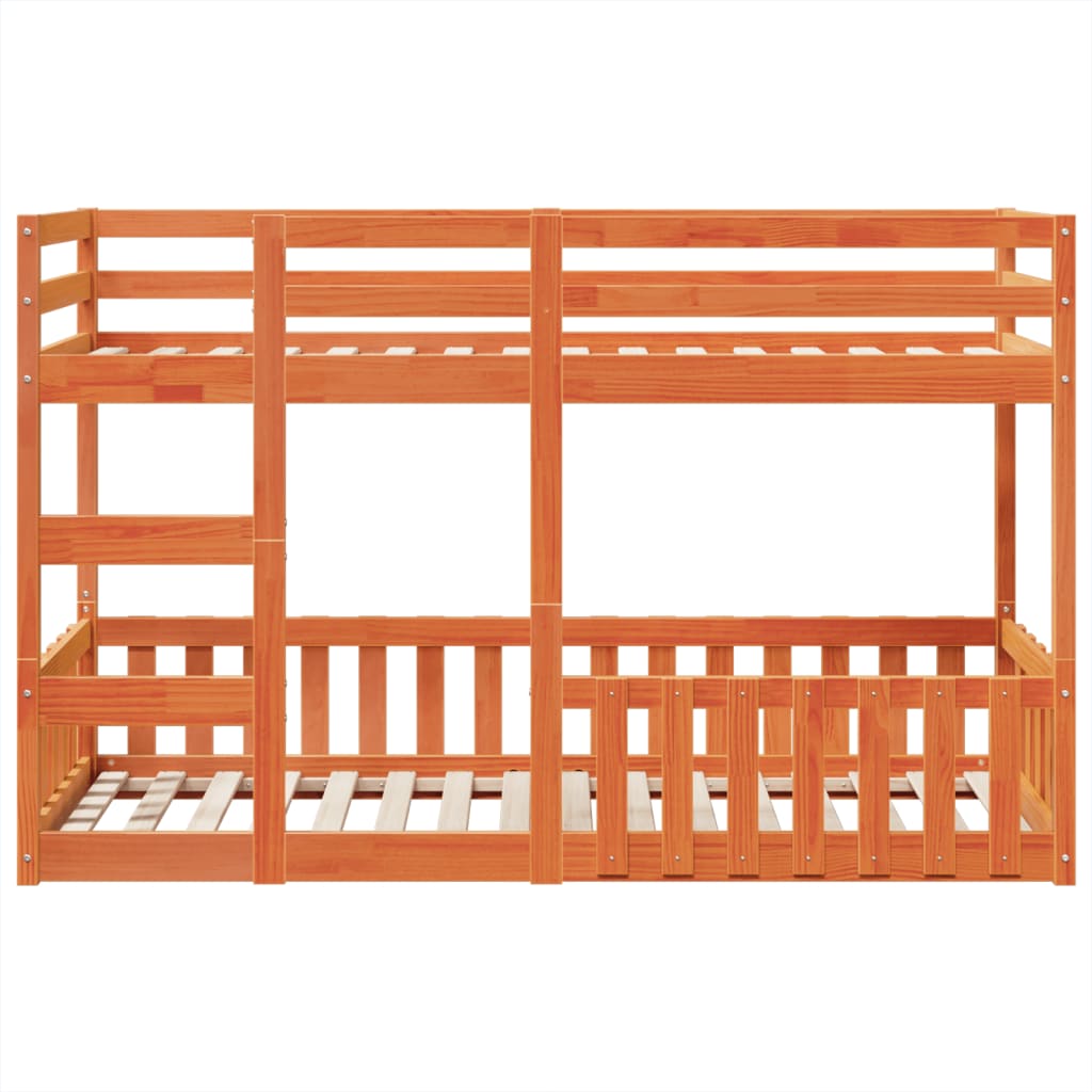 Stapelbed Massief Grenenhout Wasbruin 90X190 Cm