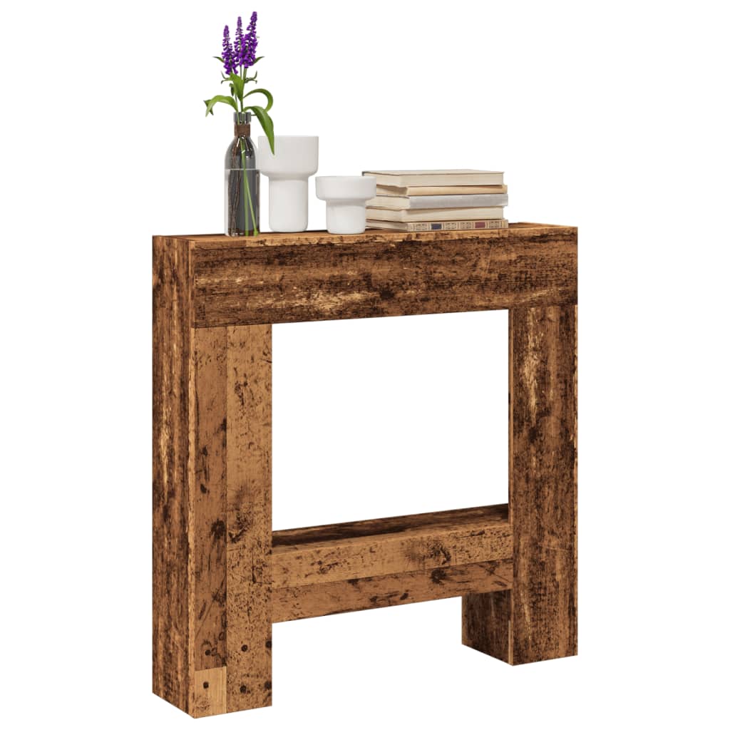 Haardombouw 81X18X82 Cm Bewerkt Hout