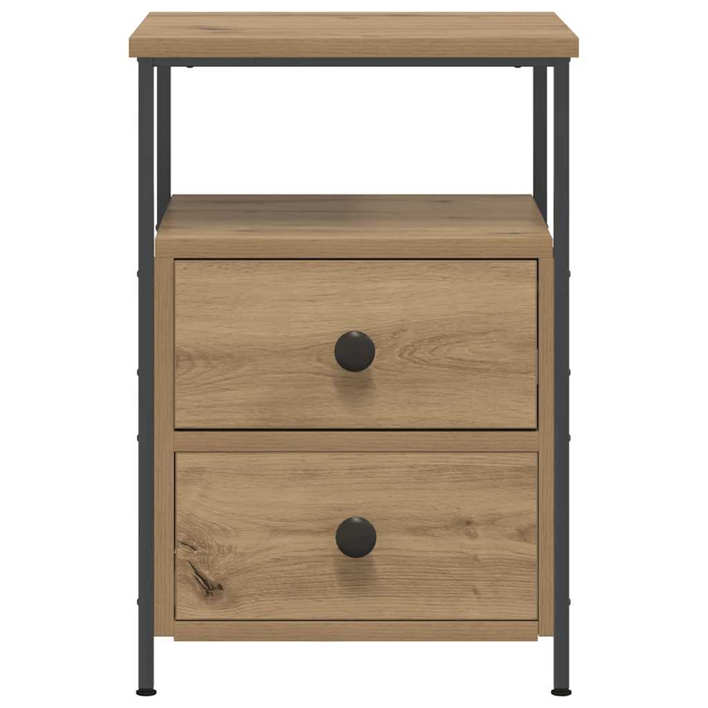 Nachtkastje 34X35,5X50 Cm Bewerkt Hout