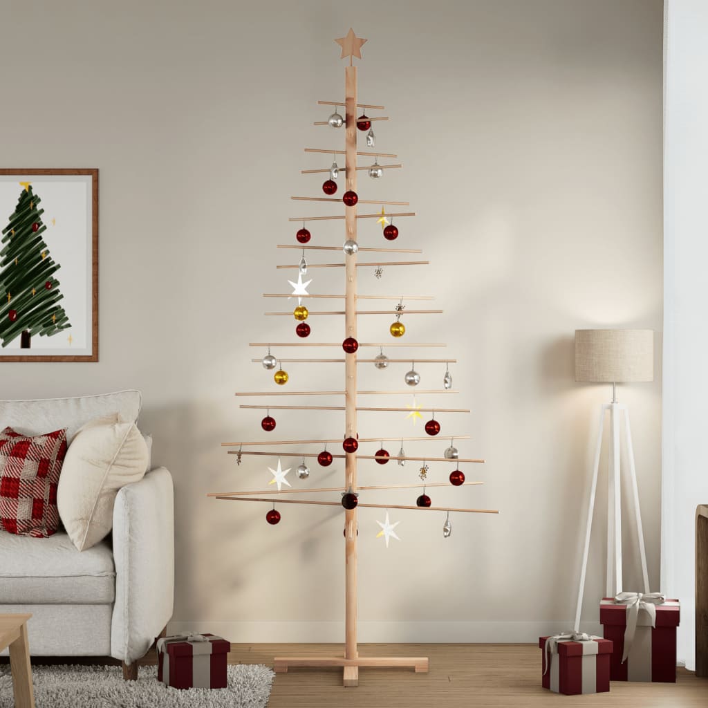Houten Kerstboom Kotka Bamboe En Massief Grenenhout