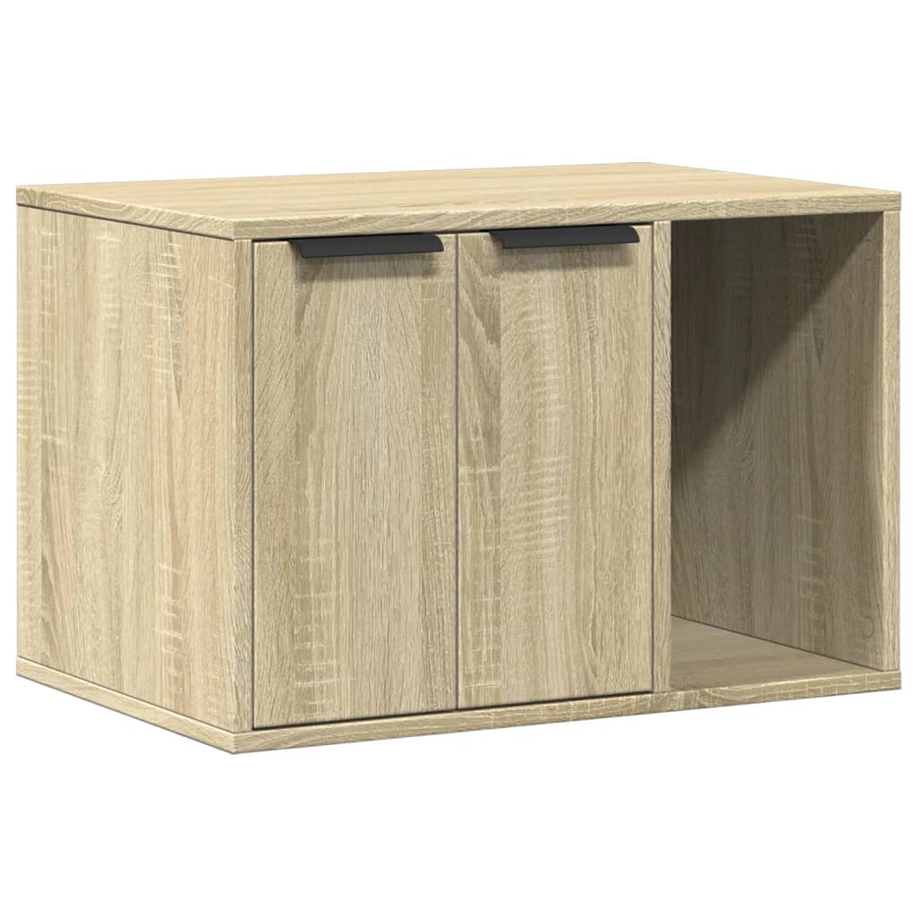 Kattenbakkast Bewerkt Hout Kleurig