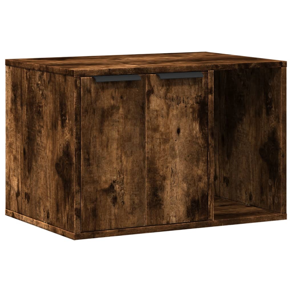 Kattenbakkast Bewerkt Hout Kleurig