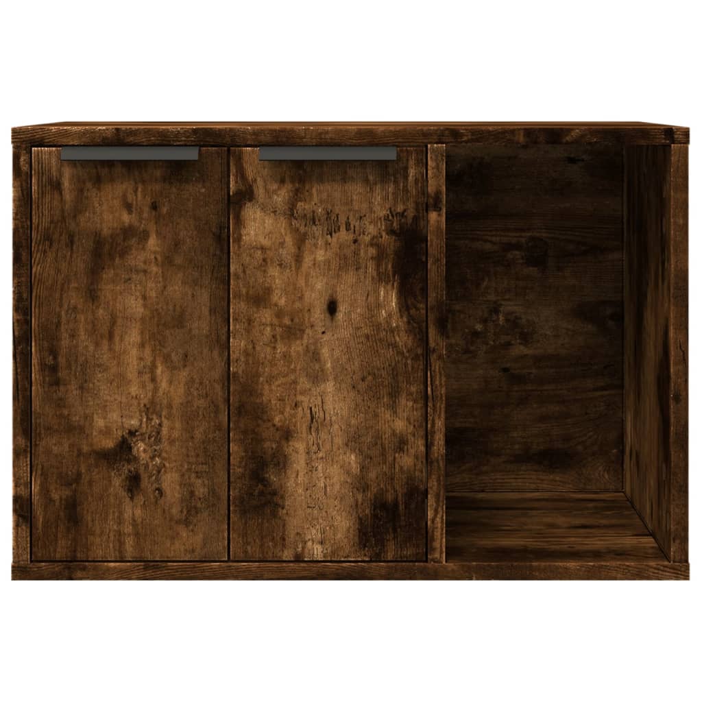 Kattenbakkast Bewerkt Hout Kleurig
