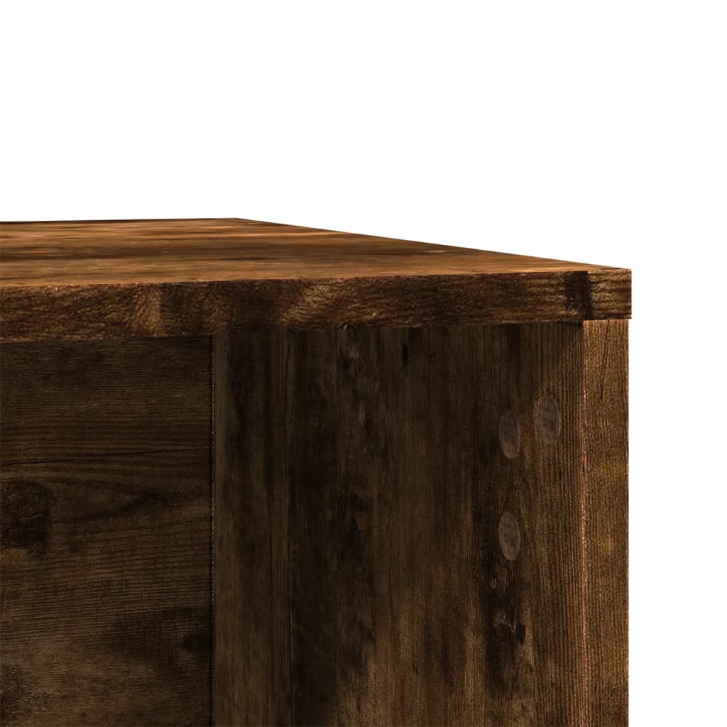 Kattenbakkast Bewerkt Hout Kleurig
