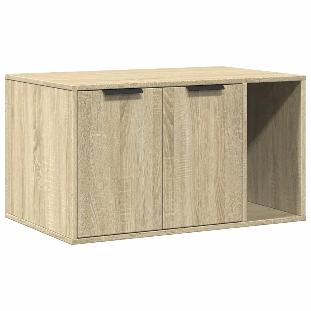 Kattenbakkast Bewerkt Hout Kleurig