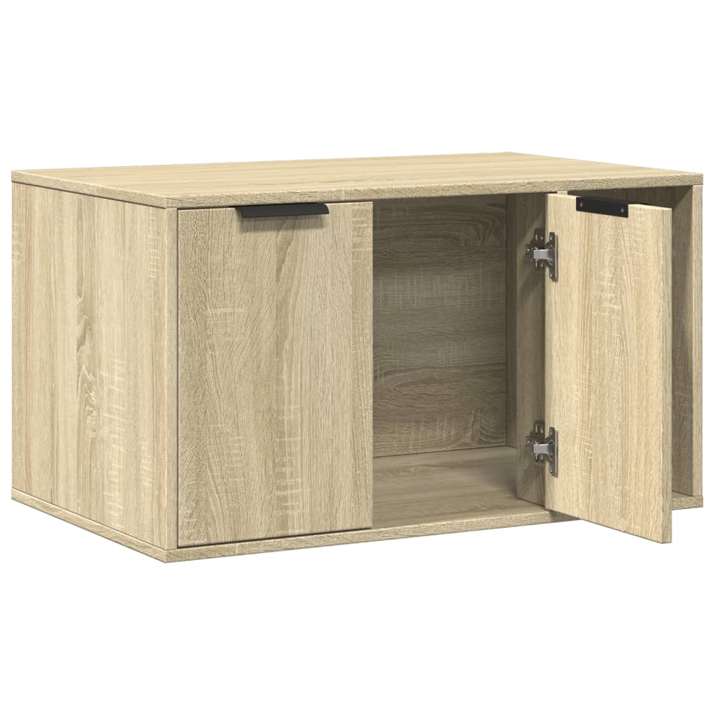 Kattenbakkast Bewerkt Hout Kleurig
