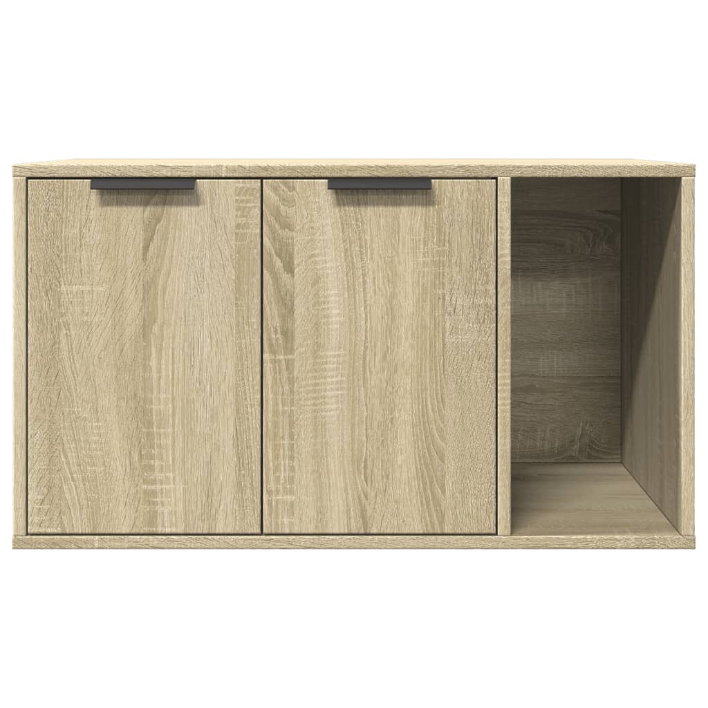 Kattenbakkast Bewerkt Hout Kleurig