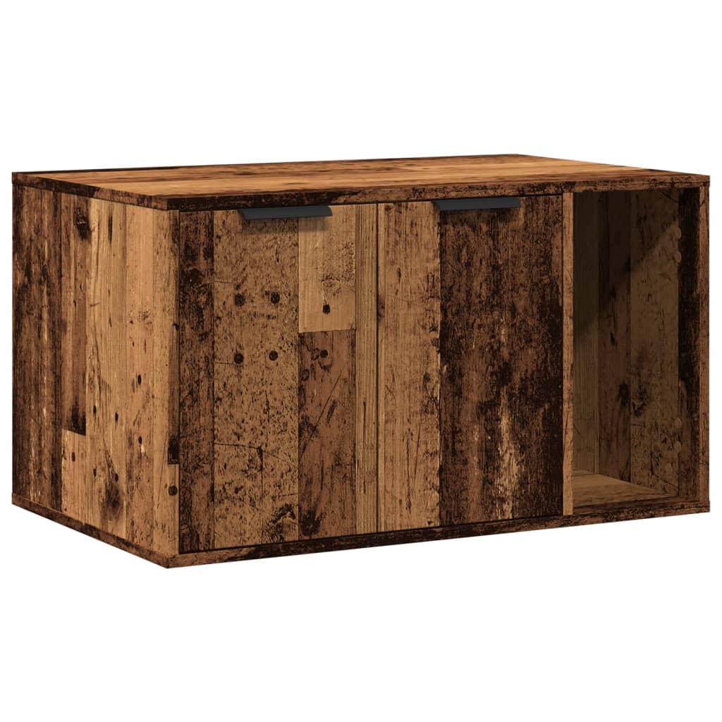 Kattenbakkast Bewerkt Hout Kleurig