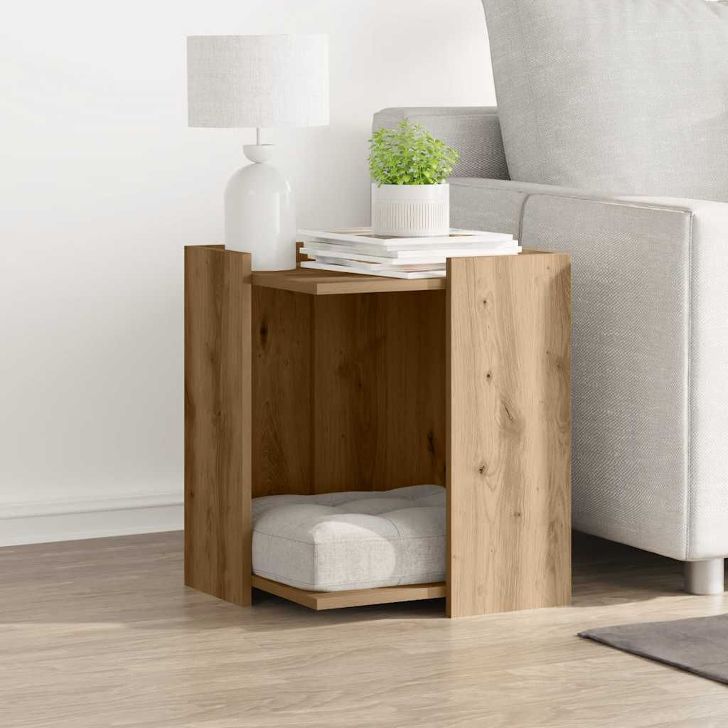 Kattenbakkast Bewerkt Hout Kleurig