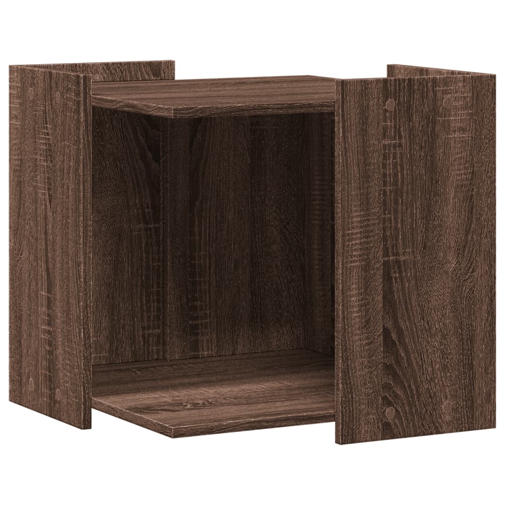 Kattenbakkast Bewerkt Hout Kleurig