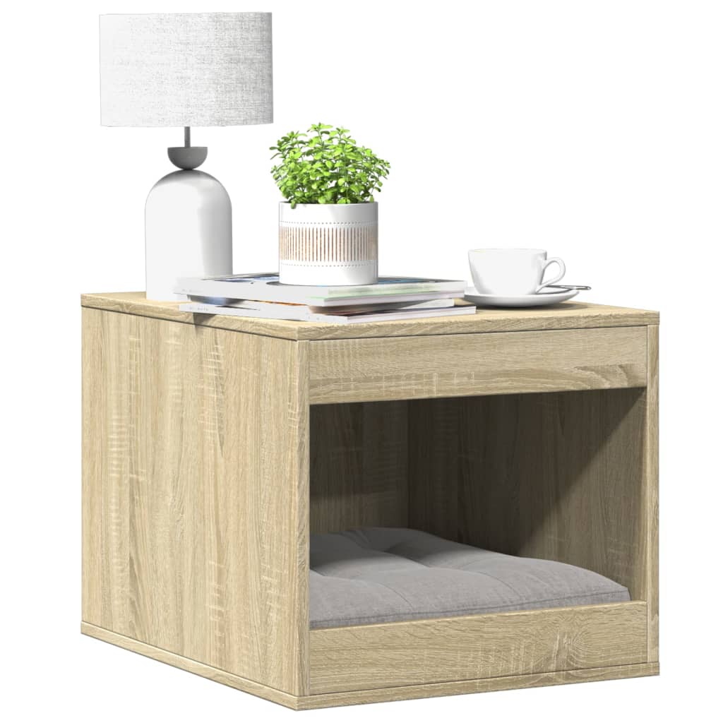 Kattenbakkast 47X59X42 Cm Bewerkt Hout Kleurig