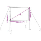 Projectiescherm Met Standaards 90 Inch 16:9