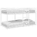 Stapelbed Zonder Matras Staal Wit