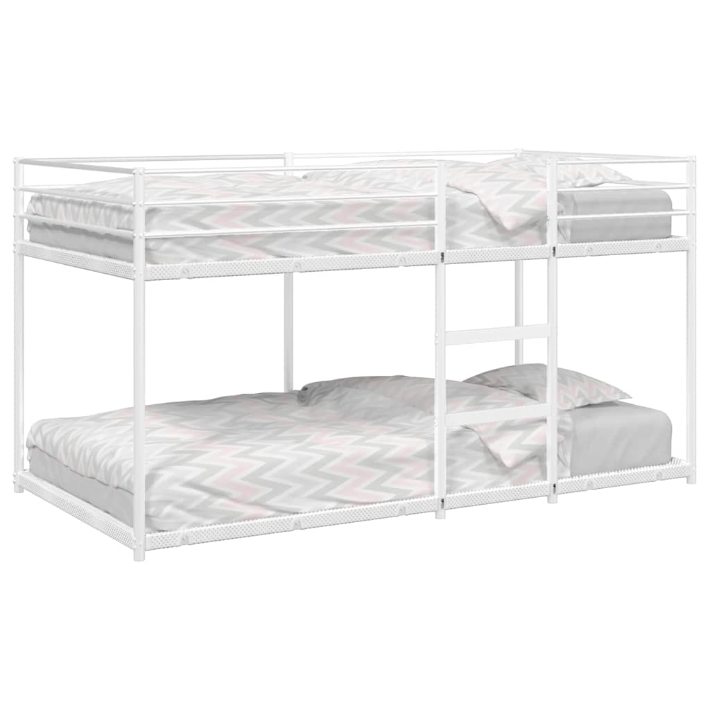 Stapelbed Zonder Matras Staal Wit