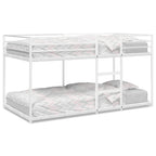 Stapelbed Zonder Matras Staal Wit