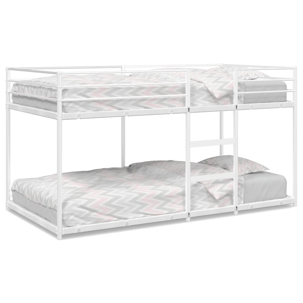 Stapelbed Zonder Matras Staal Wit