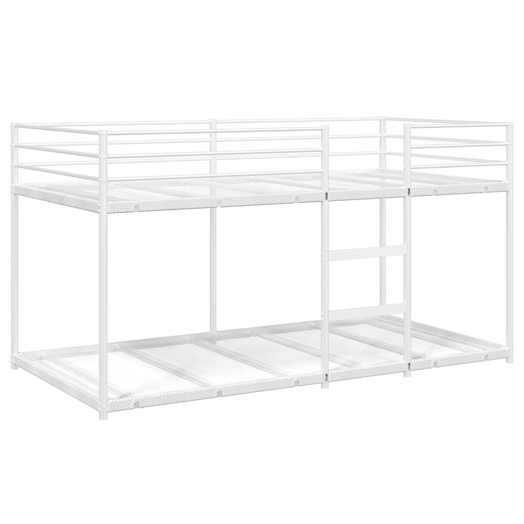 Stapelbed Zonder Matras Staal Wit