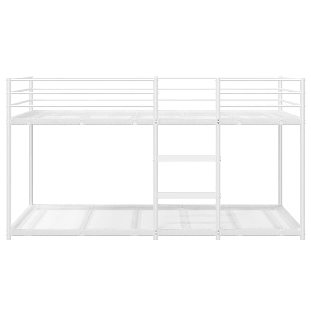 Stapelbed Zonder Matras Staal Wit