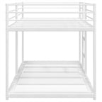 Stapelbed Zonder Matras Staal Wit