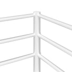 Stapelbed Zonder Matras Staal Wit