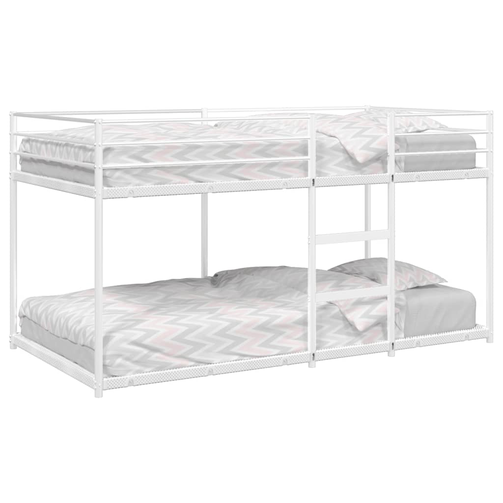Stapelbed Zonder Matras Staal Wit