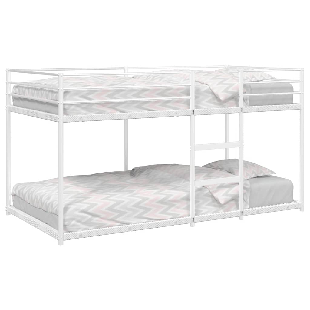 Stapelbed Zonder Matras Staal Wit