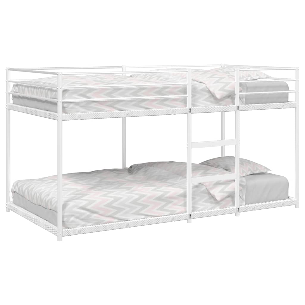 Stapelbed Zonder Matras Staal Wit