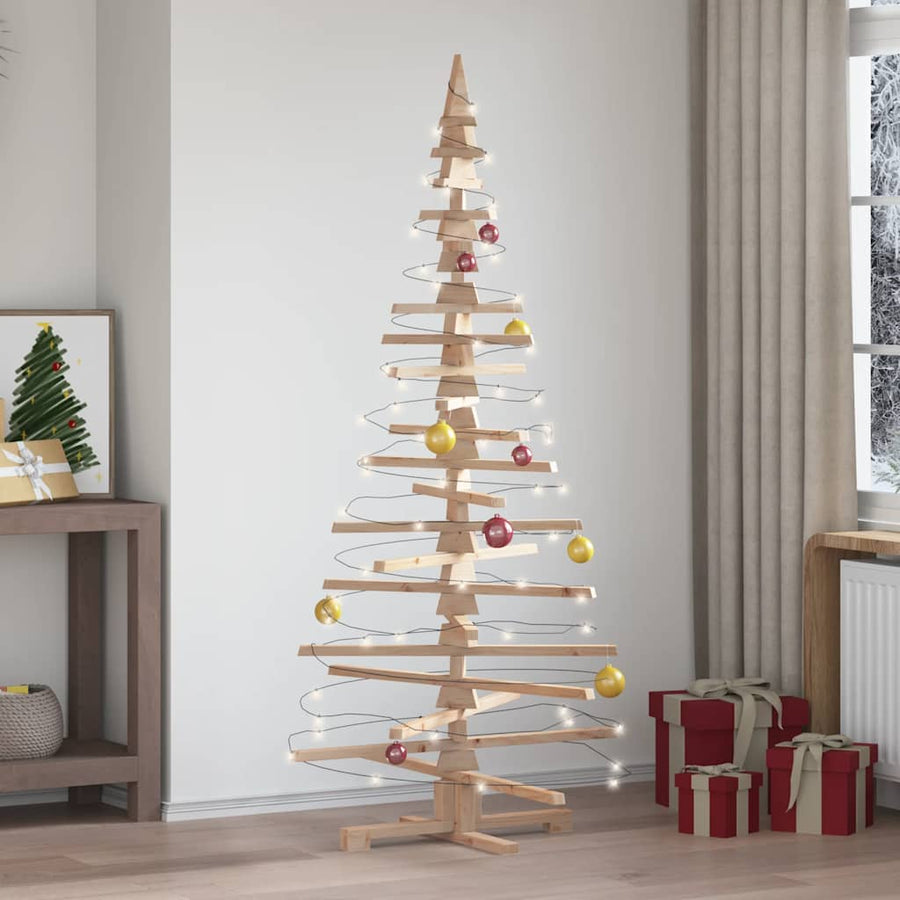 Houten Kerstboom Kotka Massief Grenenhout — 180 cm / Naturel (onafgewerkt)
