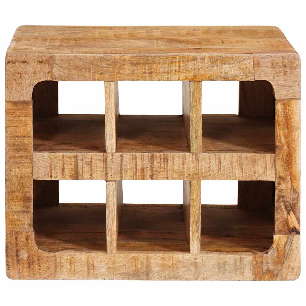 Wijnrek Met Opslag Bruin 44 X 30 X 35 Cm Massief Mango Hout