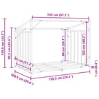 Haardhoutrek Met Regenhoes 150,5X100,5X110,5 Cm Staal