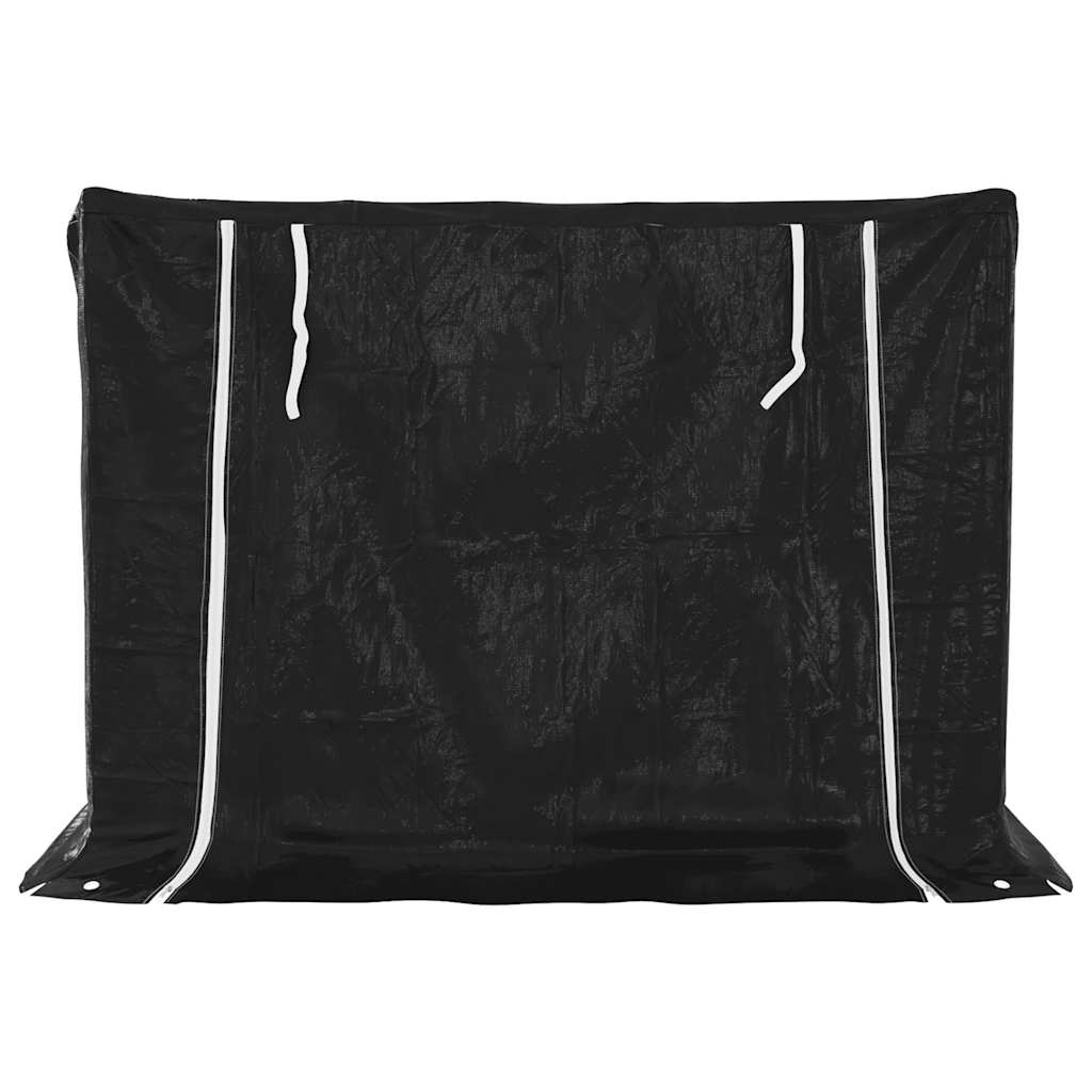 Haardhoutrek Met Regenhoes 150,5X100,5X110,5 Cm Staal