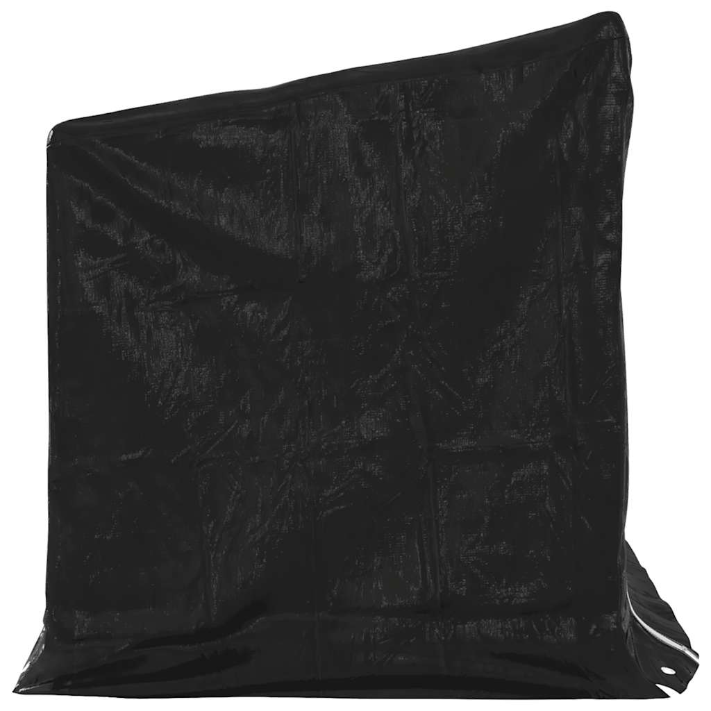 Haardhoutrek Met Regenhoes 150,5X100,5X110,5 Cm Staal
