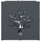 Brandhoutrek 40X40X40 Cm Koudgewalst Staal Antracietkleurig