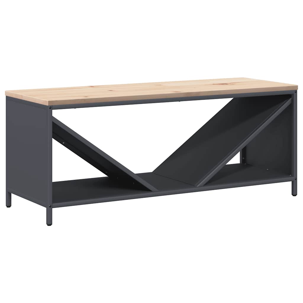 Brandhoutrek Met Houten Blad 100,5X35,5X40 Cm Kleurig