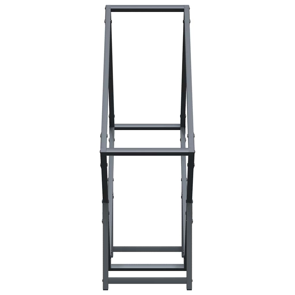 Brandhoutrek 80X25X80 Cm Koudgewalst Staal Antracietkleurig