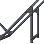 Brandhoutrek 80X25X80 Cm Koudgewalst Staal Antracietkleurig
