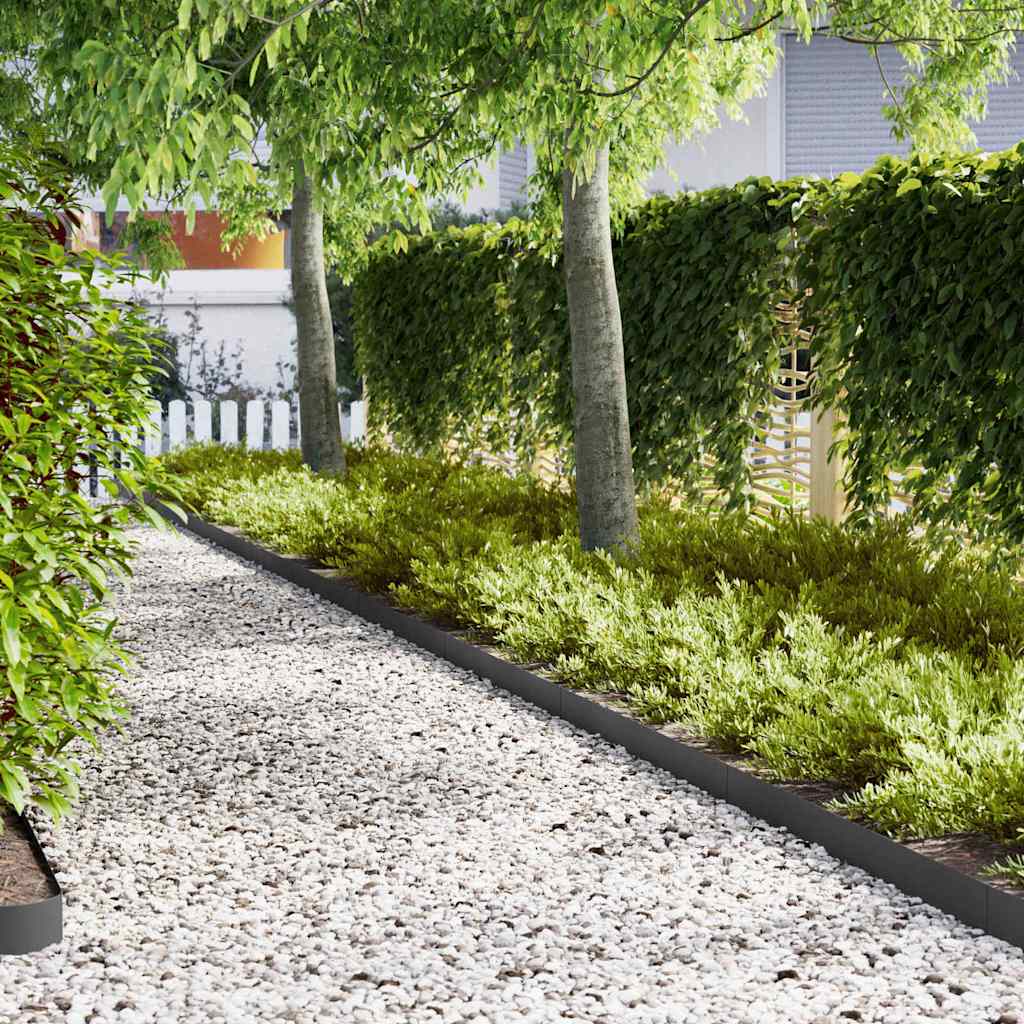 Tuinrand 30 Pcs 100 X 0,05 X 30 Cm Weervast Staal Roestig