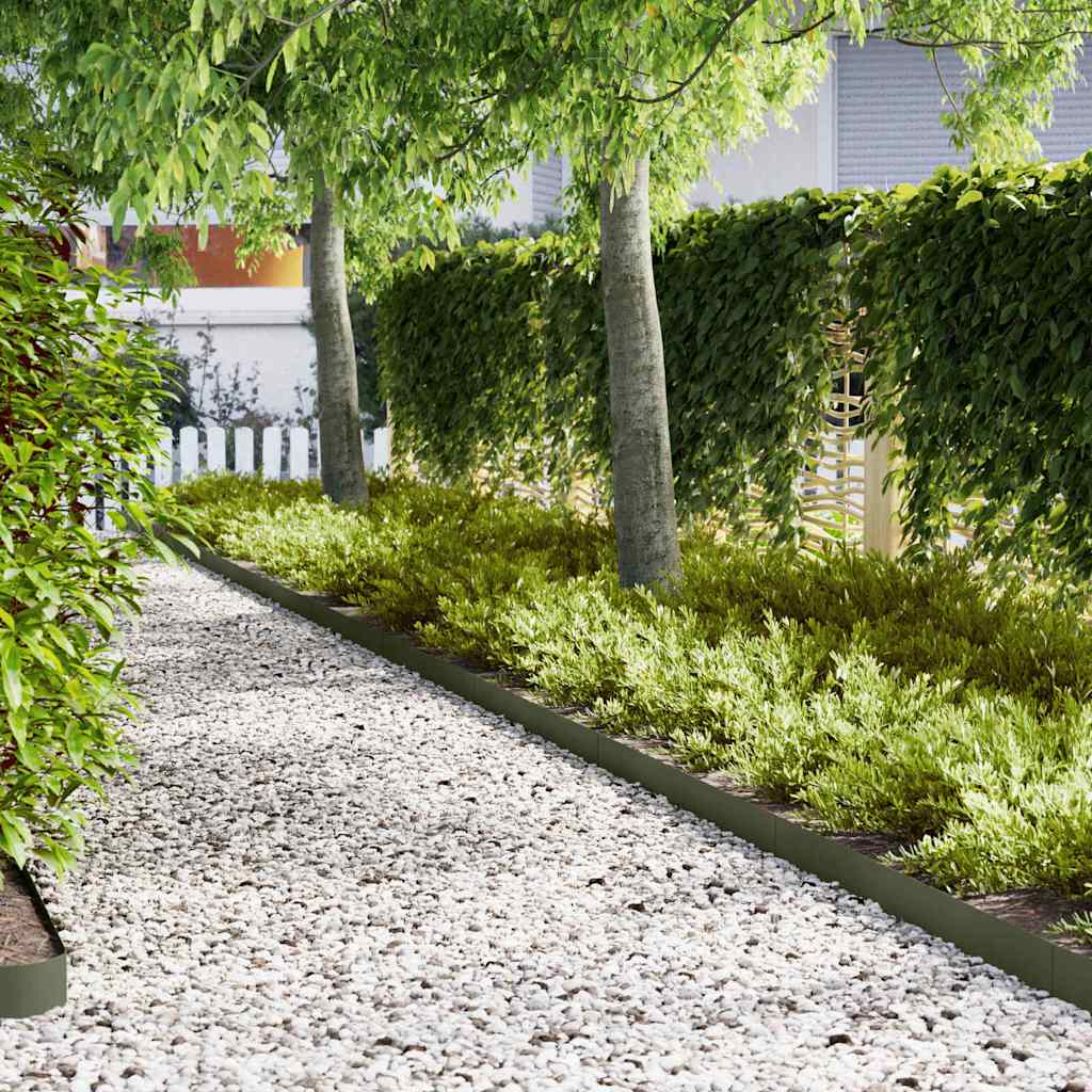 Tuinrand 30 Pcs 100 X 0,05 X 30 Cm Weervast Staal Roestig
