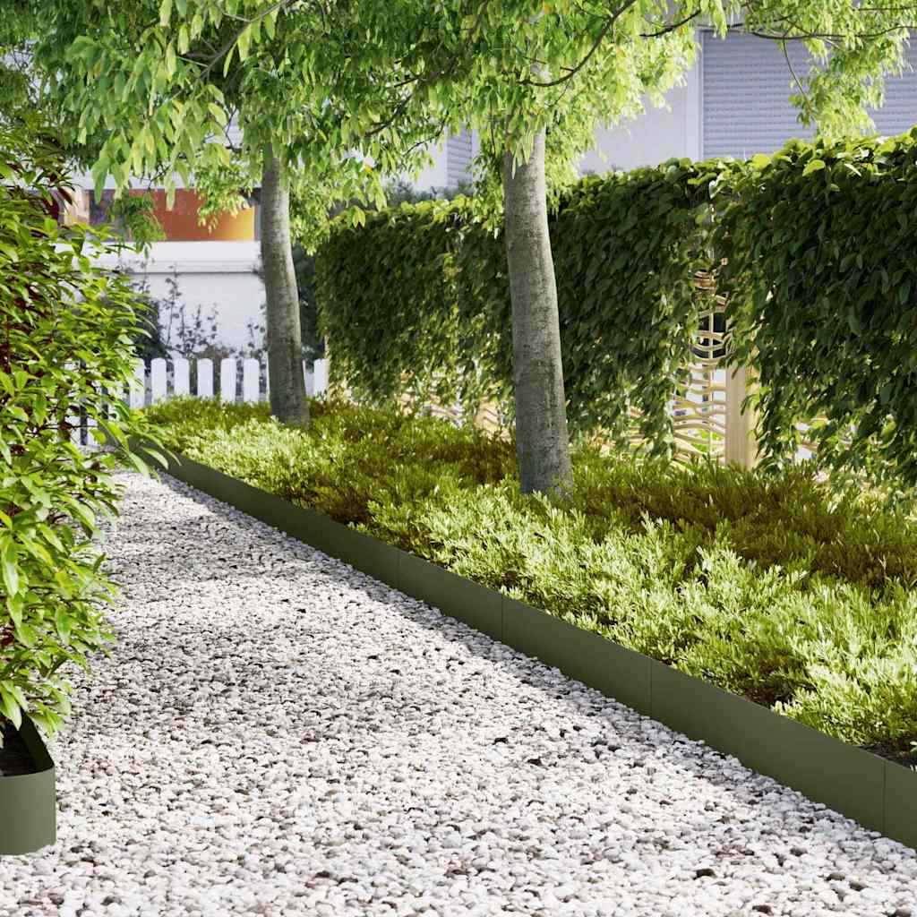 Tuinrand 30 Pcs 100 X 0,05 X 30 Cm Weervast Staal Roestig