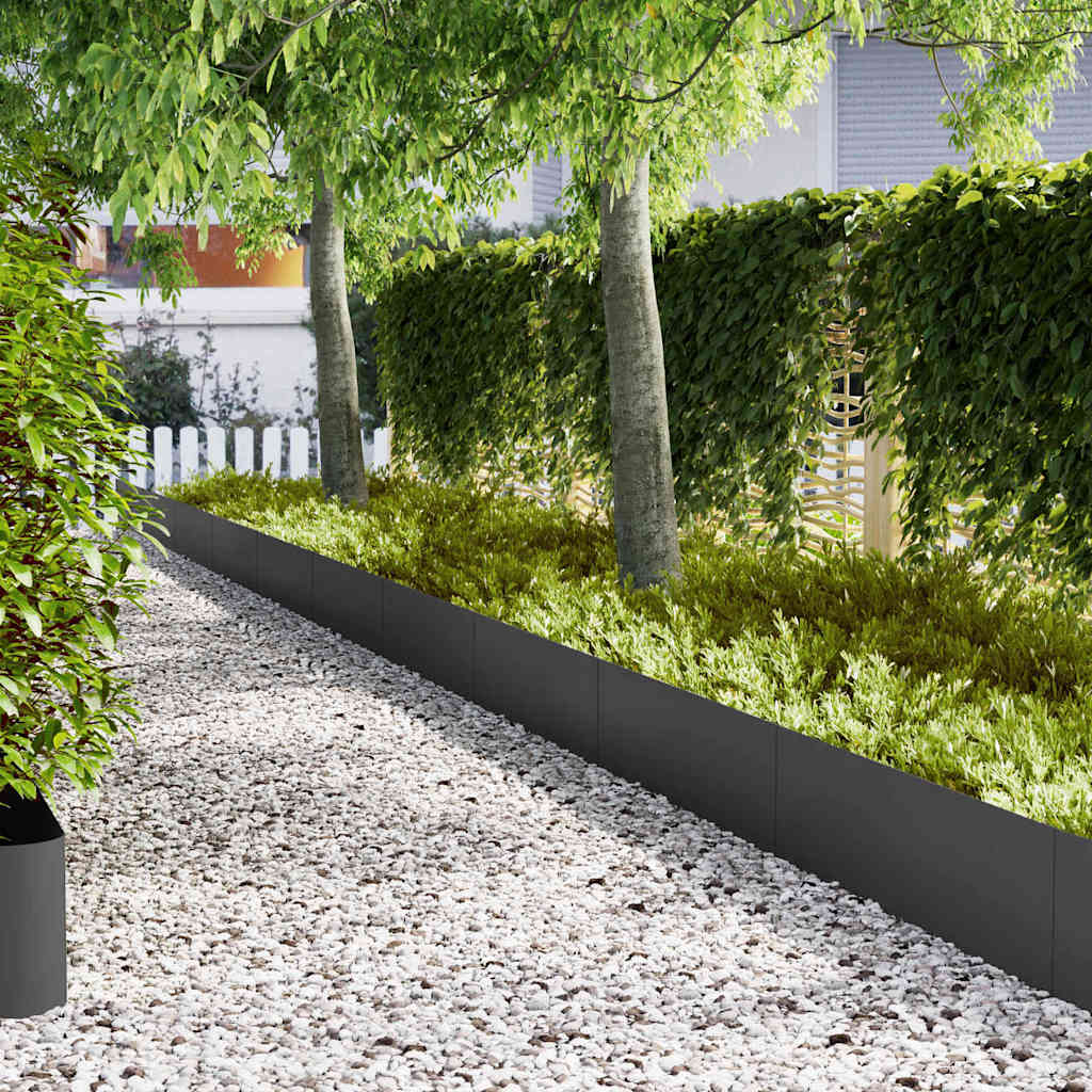 Tuinrand 30 Pcs 100 X 0,05 X 30 Cm Weervast Staal Roestig