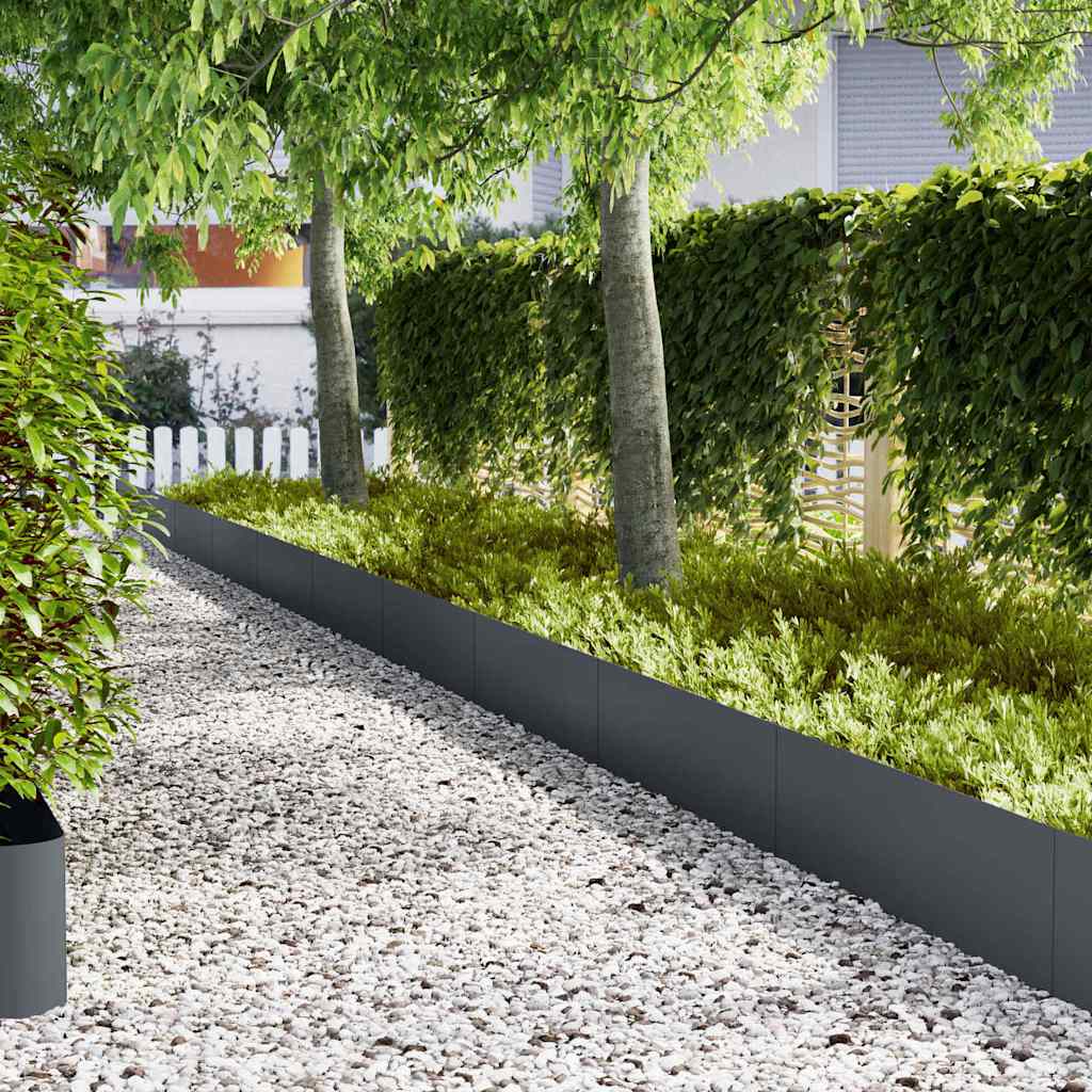 Tuinrand 30 Pcs 100 X 0,05 X 30 Cm Weervast Staal Roestig
