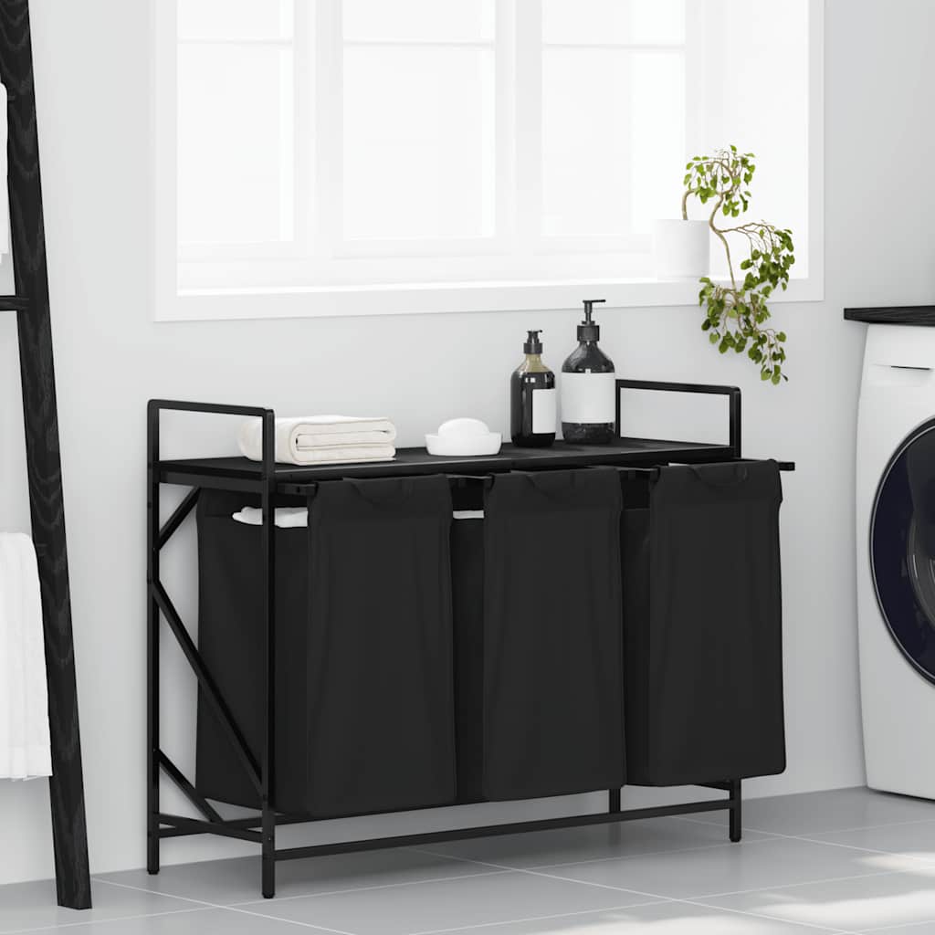 Wasmand 2 Vakken Met Plank Kleurig